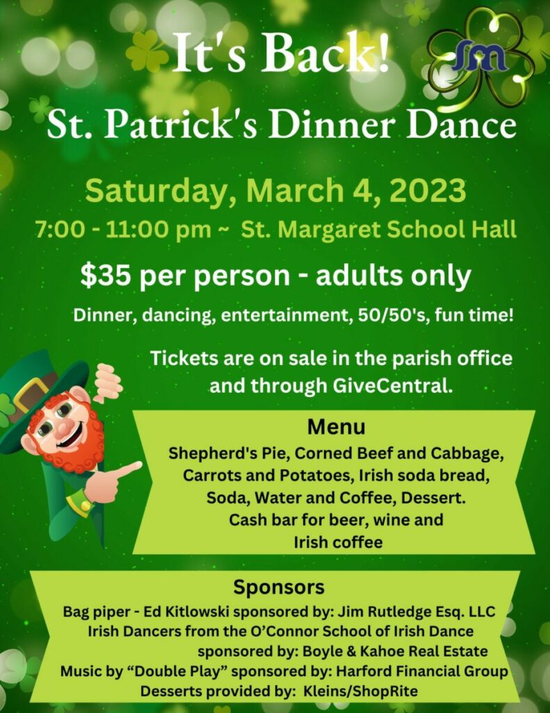 St Margaret St. Patrick's Dinner Dance